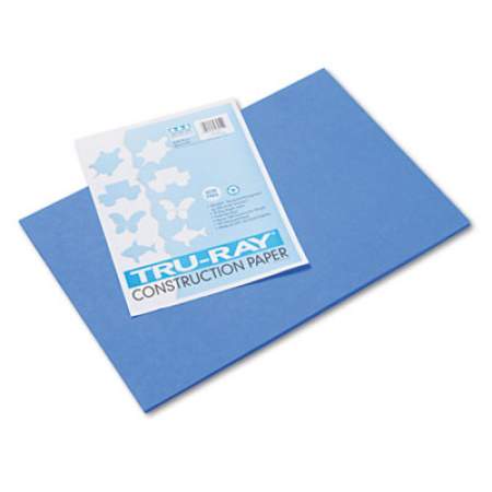 Pacon Tru-Ray Construction Paper, 76lb, 12 x 18, Blue, 50/Pack (103054)