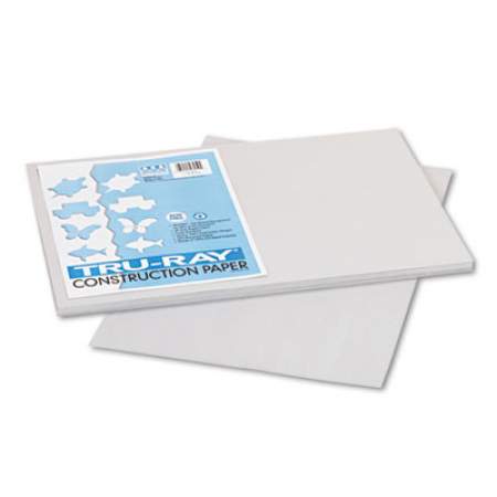 Pacon Tru-Ray Construction Paper, 76lb, 12 x 18, Gray, 50/Pack (103059)