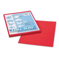 Pacon Tru-Ray Construction Paper, 76lb, 9 x 12, Festive Red, 50/Pack (103431)