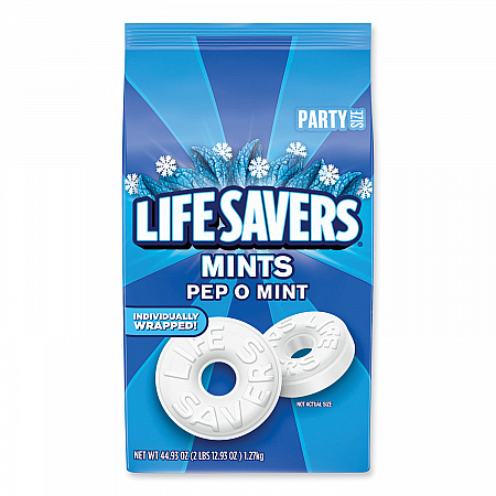 Hard Candy Mints, Pep-O-Mint, 44.93 oz Bag (27625)