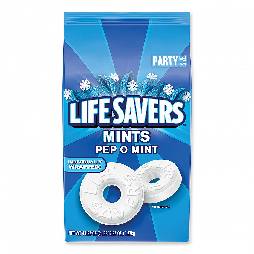Hard Candy Mints, Pep-O-Mint, 44.93 oz Bag (27625)