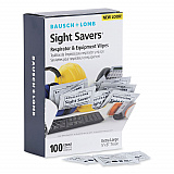 Sight Savers Respirator and Equipment Wipes, Cloth, 5 x 8, Unscented, White, 100/Box (8595)