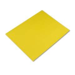 Pacon Four-Ply Railroad Board, 22 x 28, Lemon Yellow, 25/Carton (54721)