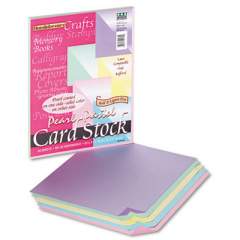 Pacon Reminiscence Card Stock, 65lb, 8.5 x 11, Assorted Pastel Pearl Colors, 50/Pack (109130)