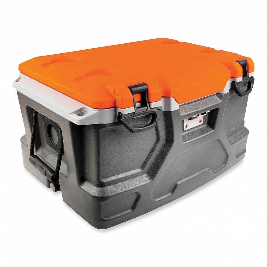 Chill-Its 5171 48-Quart Industrial Hard Sided Cooler, Orange/Gray (13171)
