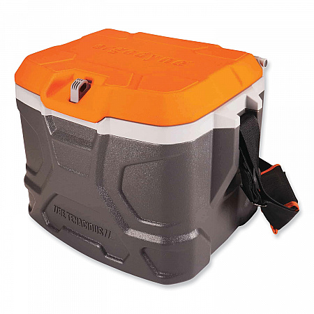 Chill-Its 5170 17-Quart Industrial Hard Sided Cooler, Orange/Gray, 30/Pallet (13172)