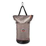Arsenal 5973 Hoist Bucket Tool Bag with D-Rings and Zipper Top, 150 lb, Gray (15973)