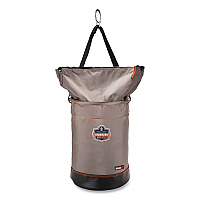 Arsenal 5973 Hoist Bucket Tool Bag with D-Rings and Zipper Top, 150 lb, Gray (15973)
