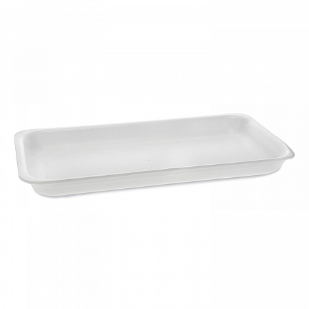 Supermarket Tray, #25PZ, 15 x 8 x 1.25, White, Foam, 200/Carton (51P125PZ)