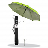 Shax 6100 Lightweight Work Umbrella, 90" Span, 92.4" Long, Lime Canopy (12967)