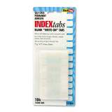 Redi-Tag Legal Index Tabs, 1/5-Cut Tabs, White, 1" Wide, 104/Pack (31000)