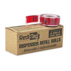 Redi-Tag Arrow Message Page Flag Refills, "Sign Here", 6 Rolls of 120 Flags/Box (91012)
