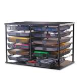 Rubbermaid 12-Compartment Organizer with Mesh Drawers, 23 4/5" x 15 9/10" x 15 2/5", Black (1735746)