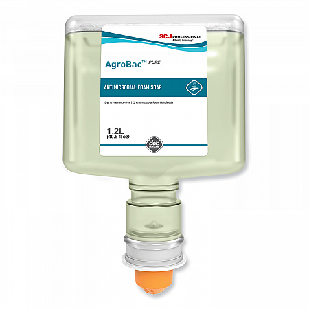 AgroBac Pure Foam Wash Touch Free Cartridge Refill, Unscented, 1.2 L, 3/Carton (AGB120TF)
