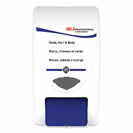 Cleanse Hand, Hair and Body Dispenser, 2 L, 6.4 x 5.7 x 11.5, White/Blue, 8/Carton (SHW2LDP)