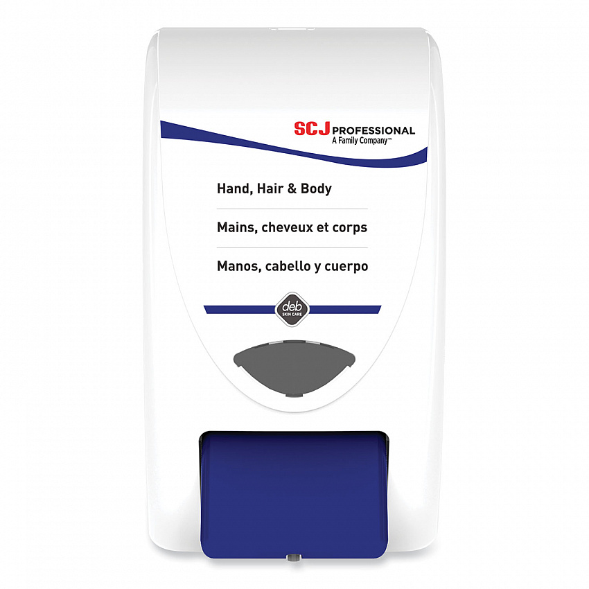 Cleanse Hand, Hair and Body Dispenser, 2 L, 6.4 x 5.7 x 11.5, White/Blue, 8/Carton (SHW2LDP)