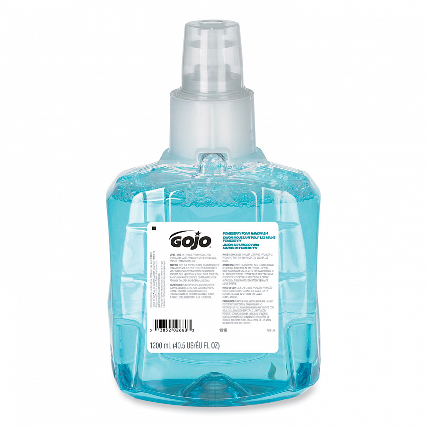 Pomeberry Foam Handwash Refill, For LTX-12 Dispenser, Pomegranate Scent, 1,200 mL, 2/Carton (191602CT)