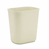 Fiberglass Wastebasket, 3.5 gal, Fiberglass, Beige (254100BG)