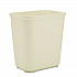 Fiberglass Wastebasket, 7 gal, Fiberglass, Beige (254300BG)