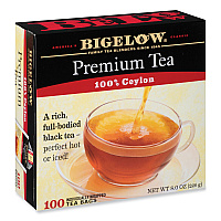 Single Flavor Tea, Premium Ceylon, 100 Bags/Box (00351)