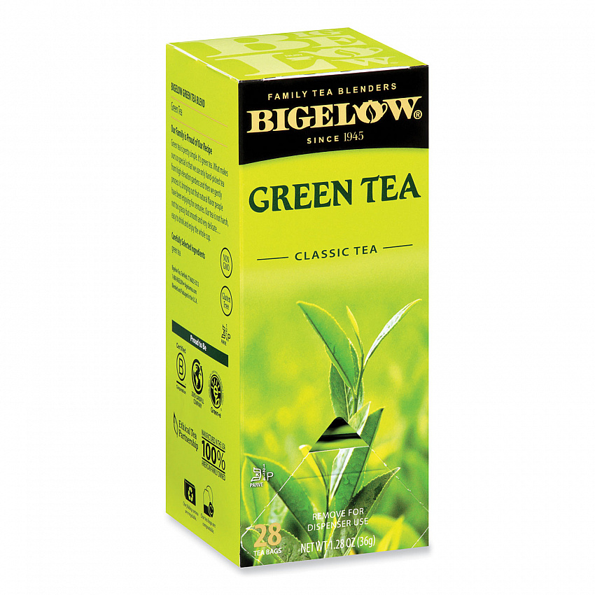 Single Flavor Tea, Green, 28 Bags/Box (00388)