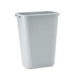 Rubbermaid Commercial Deskside Plastic Wastebasket, Rectangular, 10.25 gal, Gray (295700GY)