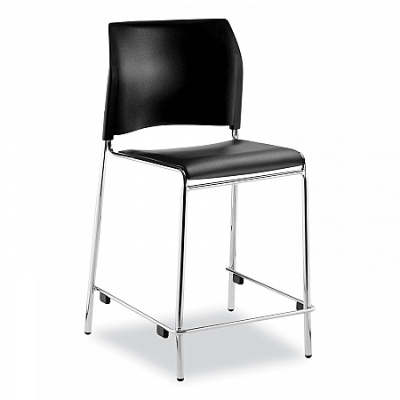 Cafetorium Counter Height Stool, Padded, Supports Up to 300 lb, 24