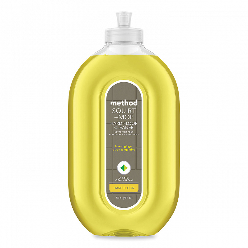 Squirt + Mop Hard Floor Cleaner, Lemon Ginger Scent, 25 oz Spray Bottle (00563)