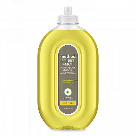 Squirt + Mop Hard Floor Cleaner, 25 oz Spray Bottle, Lemon Ginger Scent, 6/Carton (00563CT)