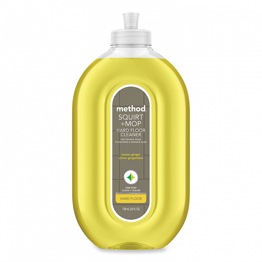 Squirt + Mop Hard Floor Cleaner, 25 oz Spray Bottle, Lemon Ginger Scent, 6/Carton (00563CT)
