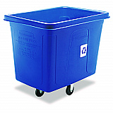 Recycling Cube Truck, 120 gal, 500 lb Capacity, Polyethylene, Blue (461673BE)