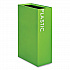 Mixx Recycling Center Rectangular Receptacle, 29 gal, Steel, Green (9448GN)