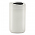 Open Top Oval Waste Receptacle, 14 gal, Steel, White (9921WH)