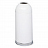 Open Top Dome Receptacle, 15 gal, Steel, White (9639WH)