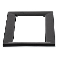 Mixx Recycling Center Lid, 9.87w x 19.87d x 0.62h, Black (9450BL)