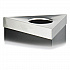 Trifecta Waste Receptacle Lid, No Inscription, 20w x 20d x 3h, Stainless Steel (9560BL)