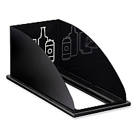 Mixx Recycling Center Lid, Topper Style, 9.87w x 19.87d x 0.62h, Black (9449BL)