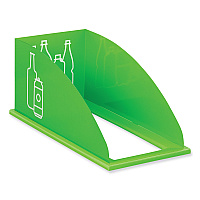 Mixx Recycling Center Lid, Topper Style, 9.87w x 19.87d x 0.62h, Green (9449GN)