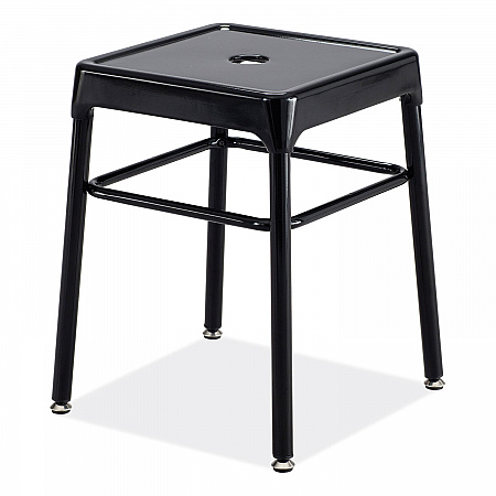Steel GuestBistro Stool, Backless, Supports Up to 250 lb, 18