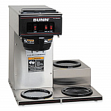 VP17-3 12-Cup Pour-Over Coffee Maker with Three Warmers, Stainless Steel/Black (133000003)