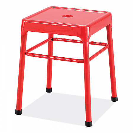Steel GuestBistro Stool, Backless, Supports Up to 250 lb, 18