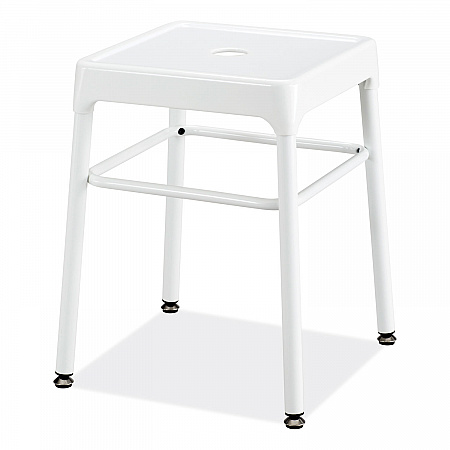 Steel GuestBistro Stool, Backless, Supports Up to 250 lb, 18