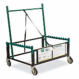 Table Assist Dolly, 1,000 lb Capacity, 38 x 30 x 44.5, Black/Green (TAD)