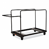 Folding Table Dolly for Round Tables, 660 lb Capacity, 40.5 x 28 x 61.5, Brown (DY71R)