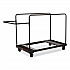 Folding Table Dolly for Round Tables, 660 lb Capacity, 40.5 x 28 x 61.5, Brown (DY71R)