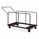 Folding Table Dolly For Round and Rectangular Tables, 660 lb Capacity, 31.25 x 27.75 x 47.5, Brown (DYMU)