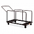 Folding Table Dolly For Round and Rectangular Tables, 660 lb Capacity, 31.25 x 27.75 x 47.5, Brown (DYMU)