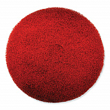 EZ CARE Heavy Duty Scrub Pad, 17" Diameter, Red/Gray, 5/Carton (311183)