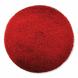 EZ CARE Heavy Duty Scrub Pad, 20" Diameter, Red/Gray, 5/Carton (311181)