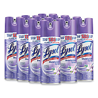 Disinfectant Spray, Early Morning Breeze Scent, 12.5 oz Aerosol Spray, 12/Carton (80833)